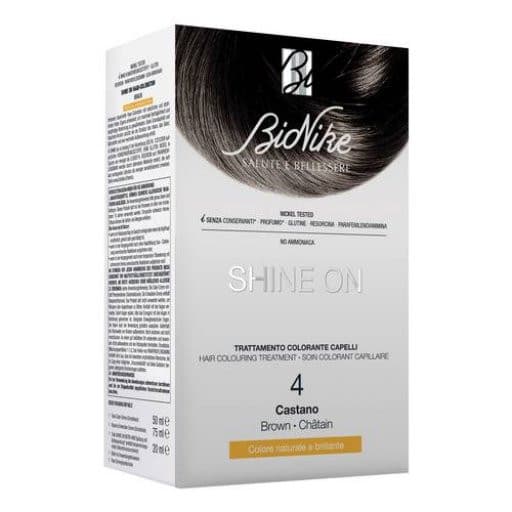 Shine On 5.38 Castano Chiaro Cioccolato Tintura Permanente Capelli - Bionike