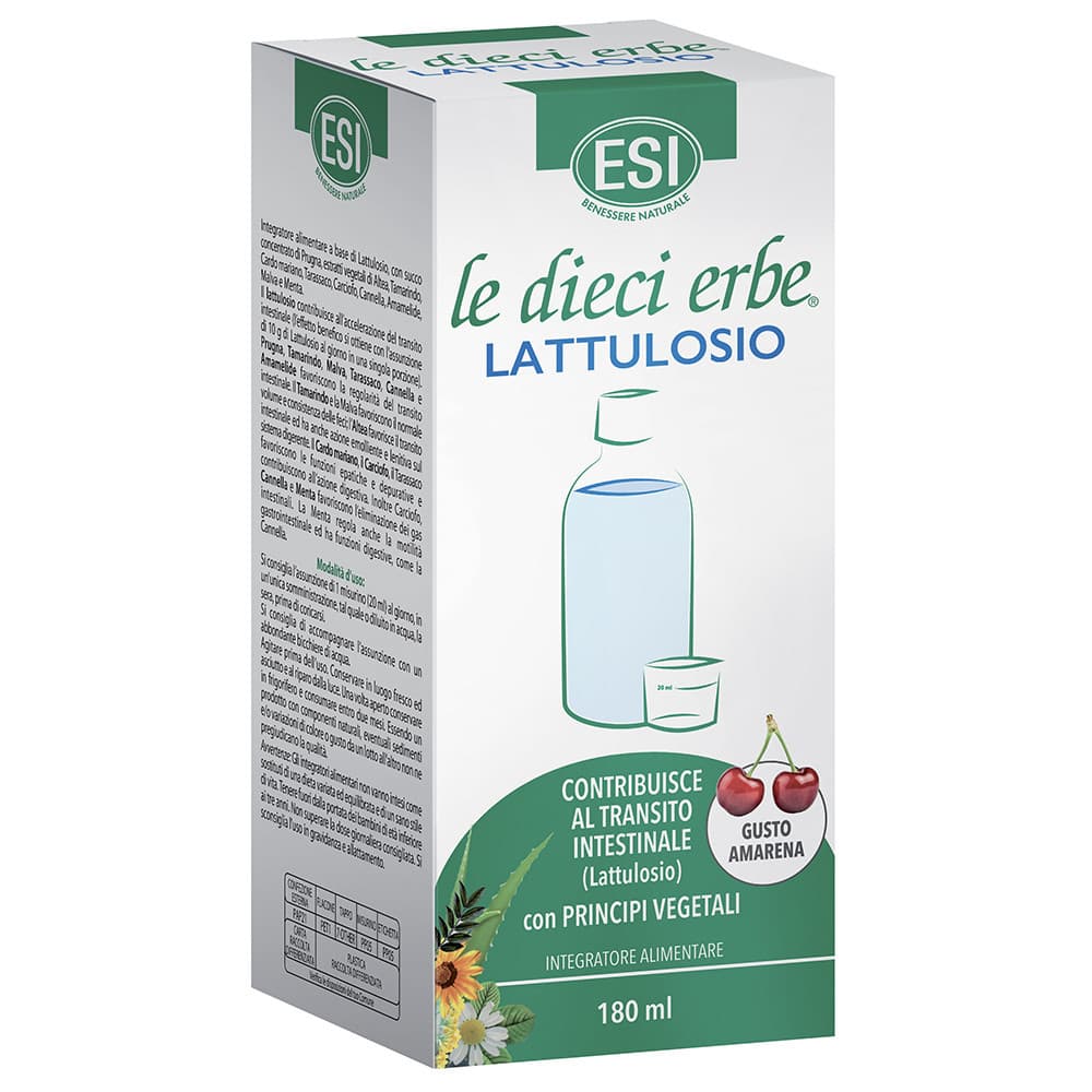 Le Dieci Erbe Lattulosio Integratore Regolarità Intestinale 180ml - Esi