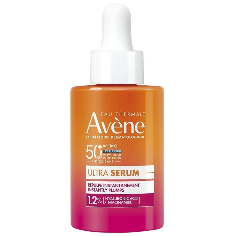 Avène Ultra Siero Solare Viso Rimpolpante SPF50+ con Acido Ialuronico e Niacinamide 30ml - Avène