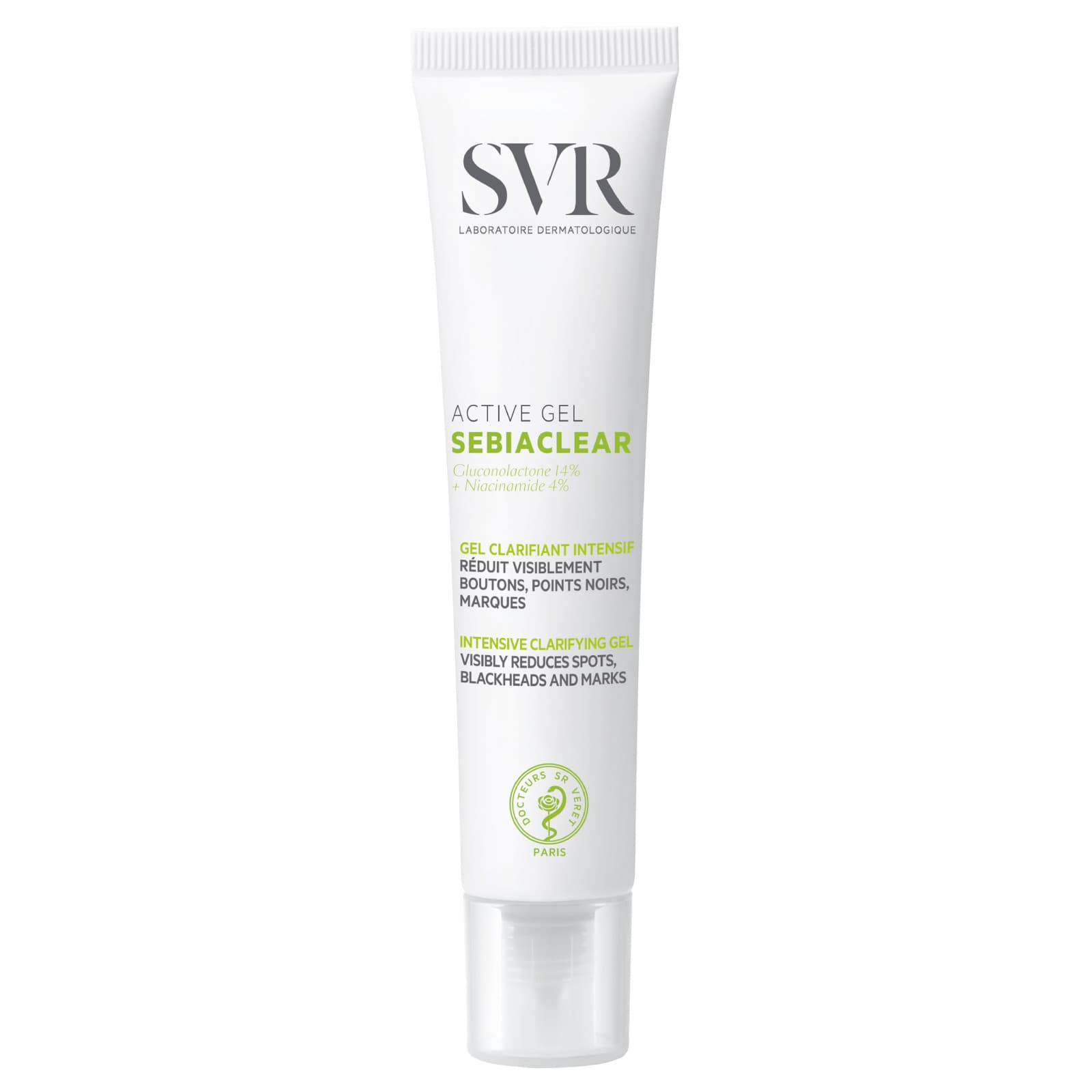 SVR Sebiaclear Active Gel Trattamento Correttore Anti-Imperfezioni Punti Neri Pelli Acneiche 40ml - SVR