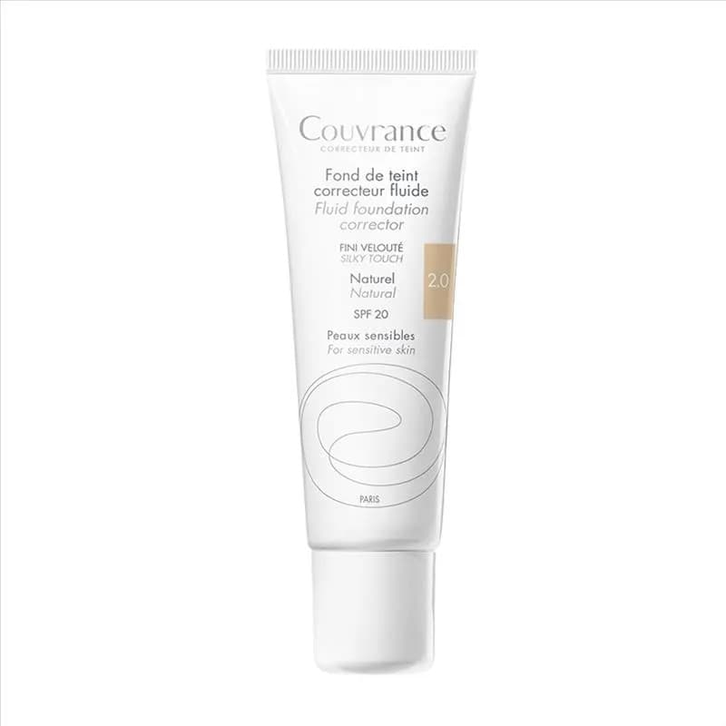 Avène Couvrance Fondotinta Correttore Fluido Tonalità 2.0 Naturale SPF 20 30 ml - Avène
