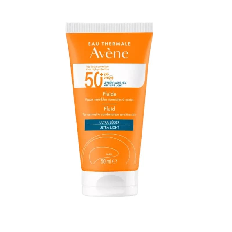 Avène Fluido Solare Colorato Viso SPF 50+ Uniformante Tocco Secco per Pelli Normali e Miste 50ml - Avène
