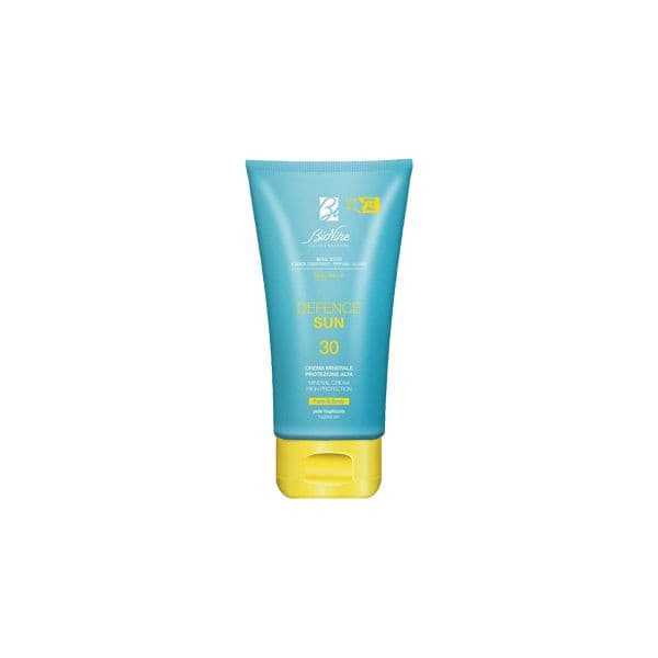 Bionike Defence Sun Crema Solare Minerale SPF30 Pelli Sensibili UVA-UVB-IR 100ml - Bionike