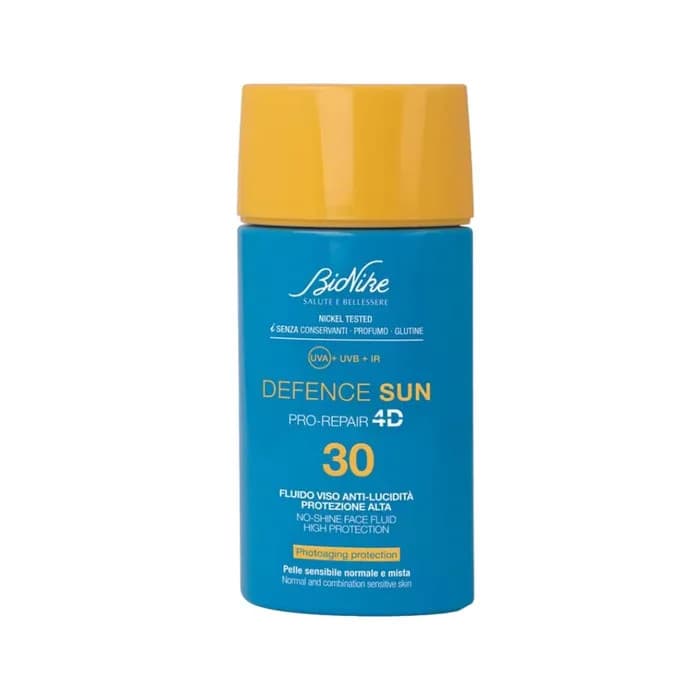 Defence Sun Fluido Viso Anti-Lucidità SPF30 Protezione Alta 50ml - Bionike
