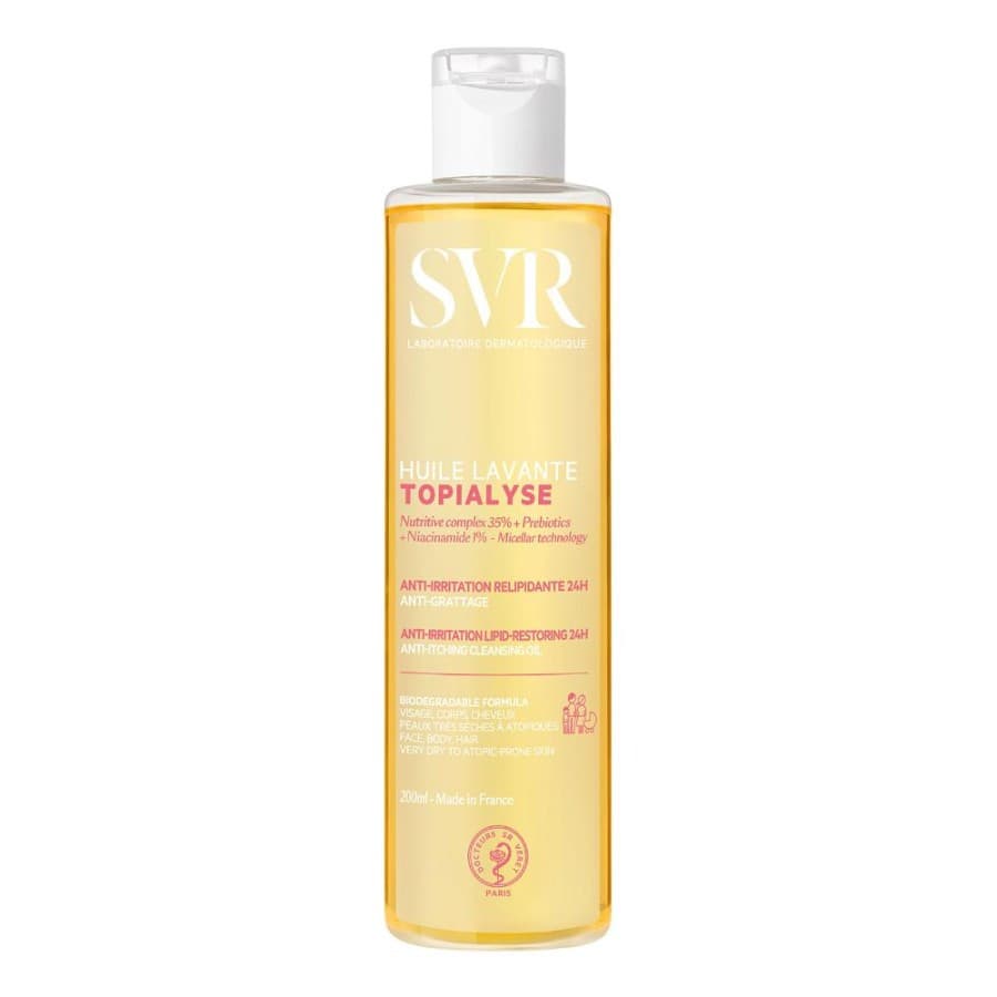 Topialyse Olio Lavante Detergente Relipidante Anti-Irritazioni Pelle Secca 200 ml - SVR