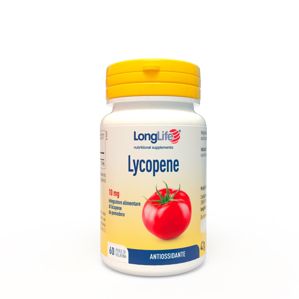 Lycopene Integratore Prostata con Licopene Antiossidante 10mg 60 Perle - LongLife