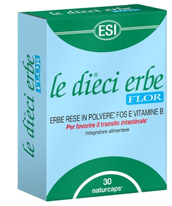 Esi Le dieci erbe FLOR integratore per il transito intestinale 30 capsule