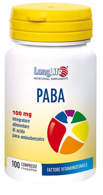 LongLife Paba 100 Integratore vitamina B10 100 Compresse
