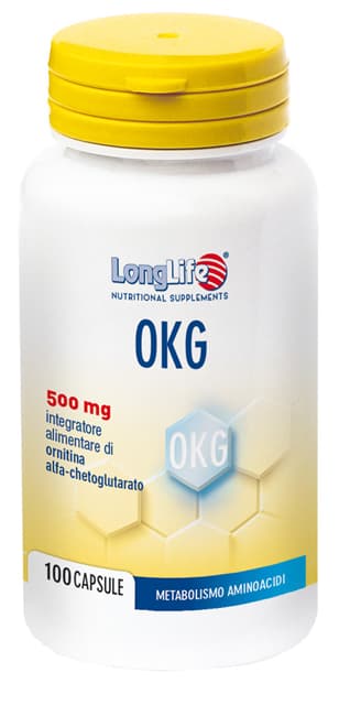 Longlife OKG Integratore per il Metabolismo degli Aminoacidi 100 capsule