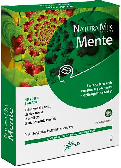 Natura Mix Advanced Mente Integratore alimentare 10 flaconcini
