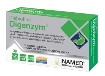 Named Disbioline Digenzym integratore per la funzione digestiva 30 compresse