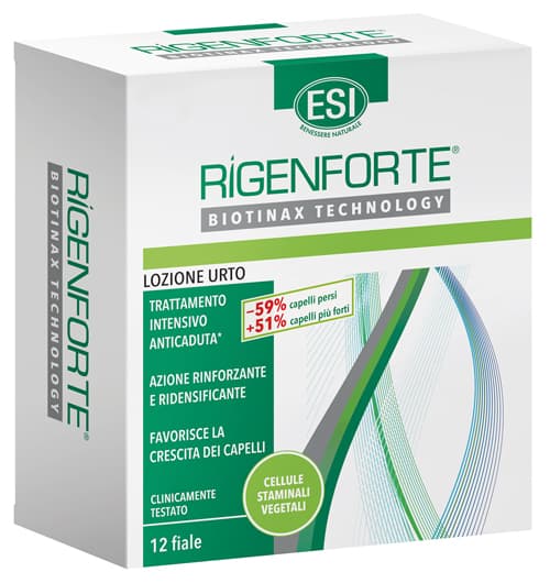 Esi Rigenforte Lozione d'urto per capelli 12 flaconcini