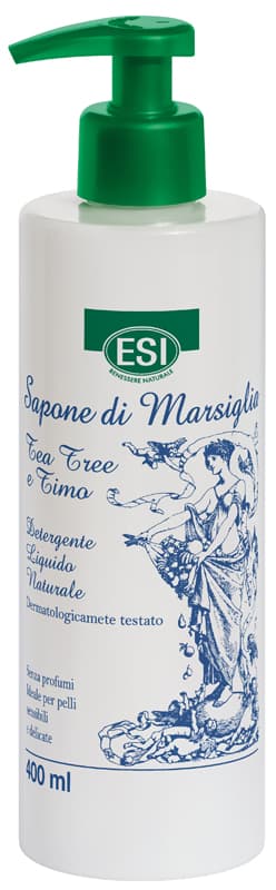Esi Sapone di Marsiglia liquido Tea Tree e Timo 400 ml