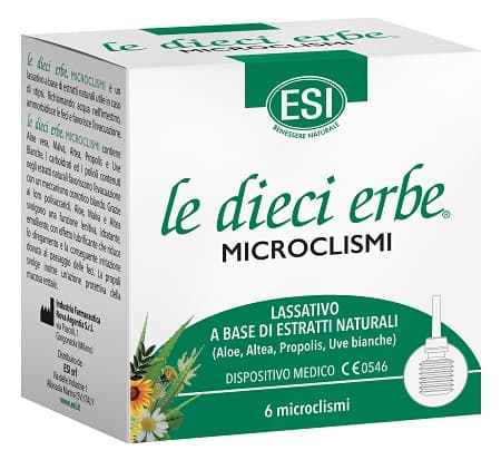 Esi Le dieci erbe Microclismi lassativi 6 pezzi **