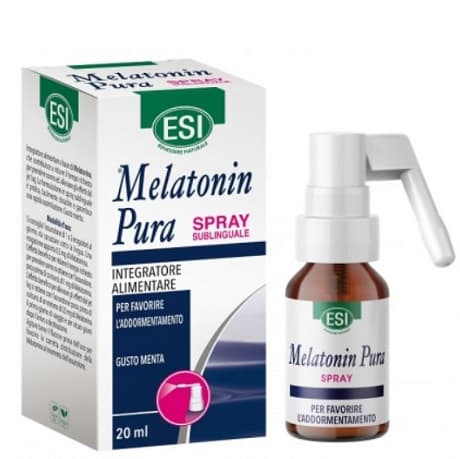 Esi Melatonin Pura Integratore per Sonno e Jet Lag Spray Sublinguale 20 ml - ESI