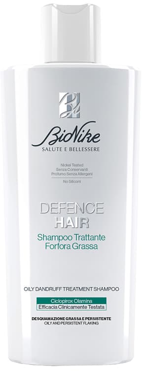 Defence Hair Shampoo Trattante per Forfora Grassa con Ciclopirox Olamina 200 ml - Bionike