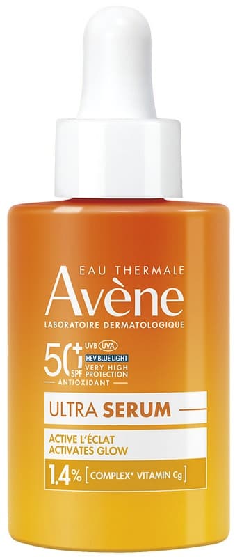 Avene Siero Solare Viso e Collo SPF50+ Attiva Luminosità con Vitamina C 30ml - Avène