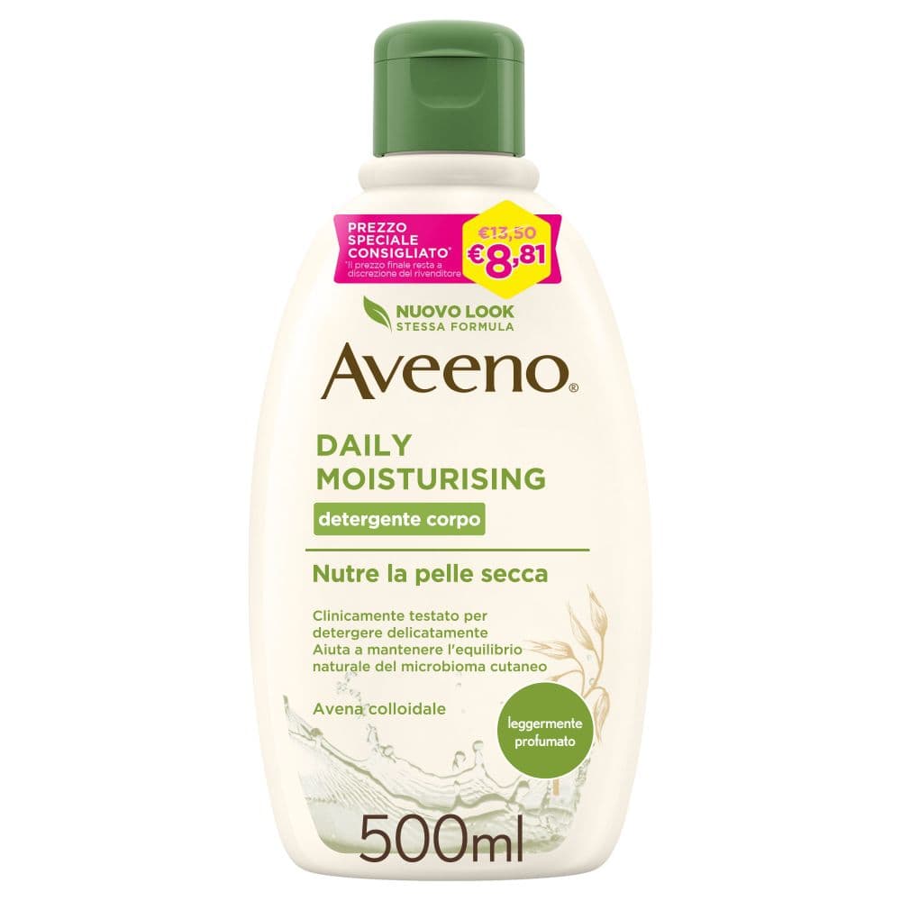 Aveeno Bagno Doccia Idratante Corpo - Adatto per pelle secca e sensibile - 500 ml