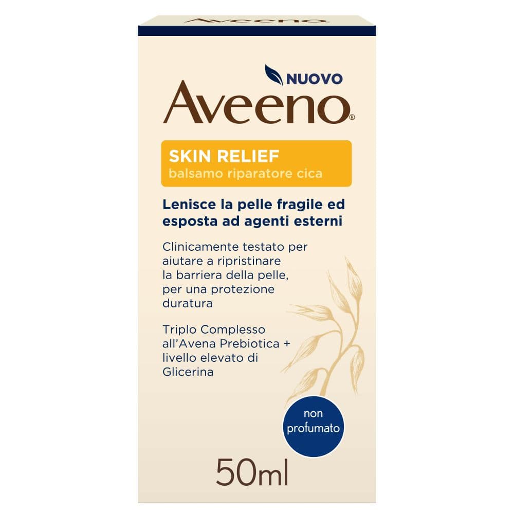 Aveeno Skin Relief Cica Repair Balm - Balsamo riparatore per pelle secca e molto secca - 50 ml