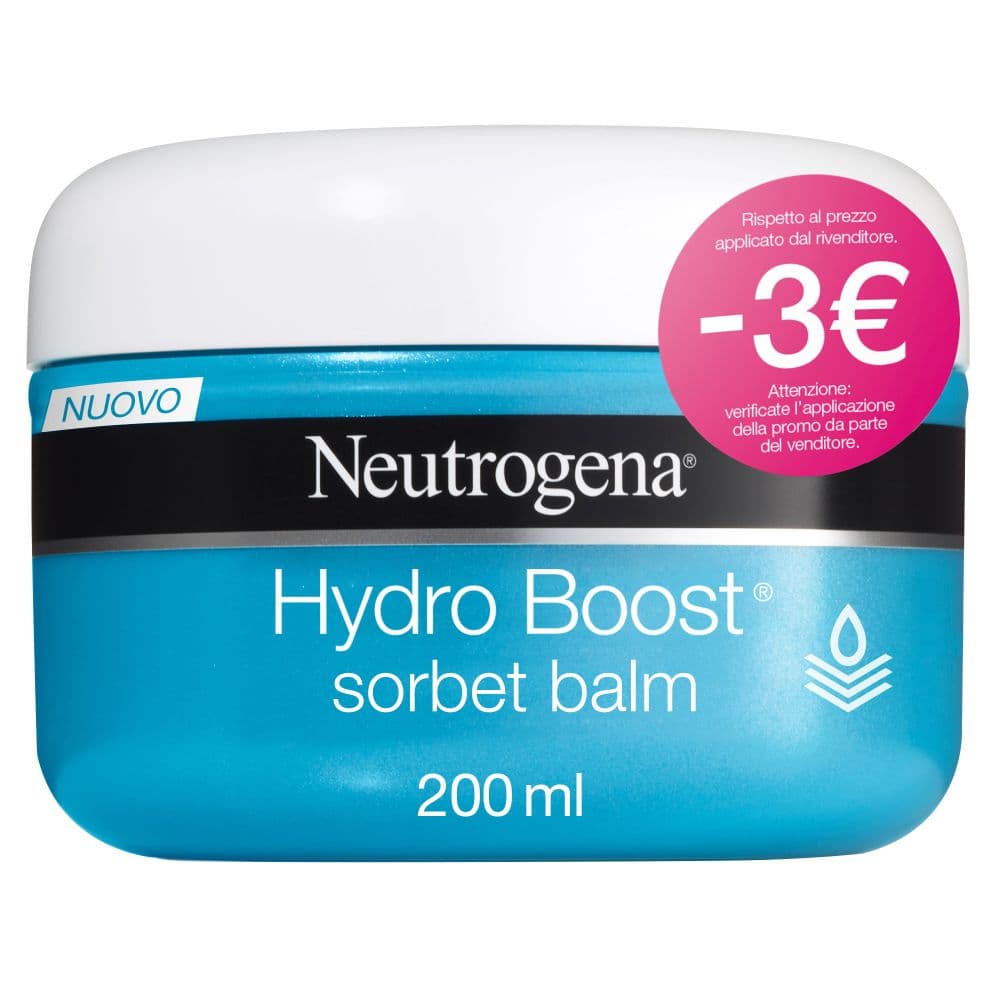 Neutrogena Hydro Boost Sorbet - Balsamo corpo rinfrescante con Acido Ialuronico - 200 ml