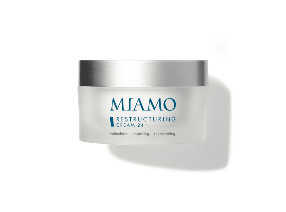 Miamo Restructuring Cream 24 h - Crema viso antiossidante, riparatrice e rigenerante - 50 ml