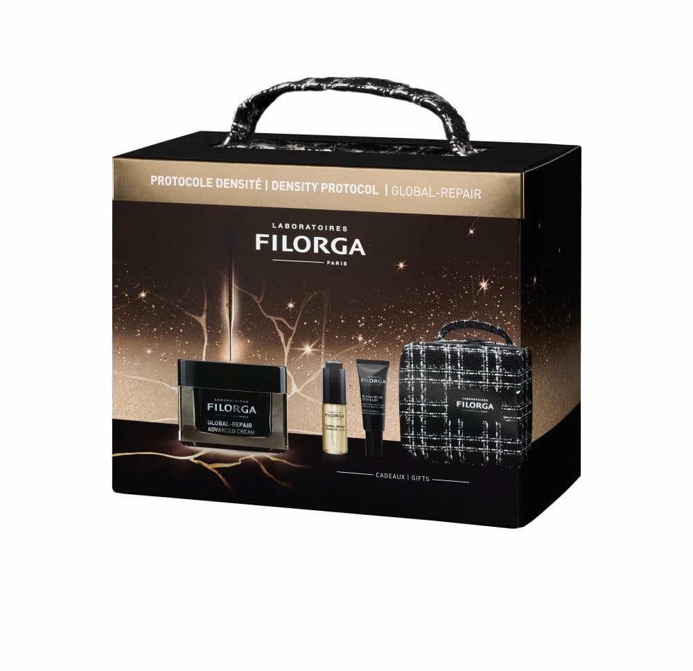 Filorga Cofanetto di Natale 2025 Global Repair - Advanced Cream 50 ml + Advanced Elixir 5 ml + Eyes Lips 4 ml