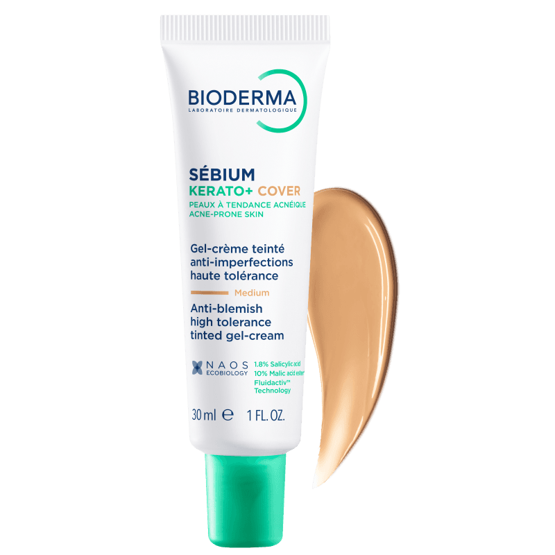 Bioderma Sebium Kerato+ Cover - Gel crema anti-imperfezioni per pelle acneica - 30 ml