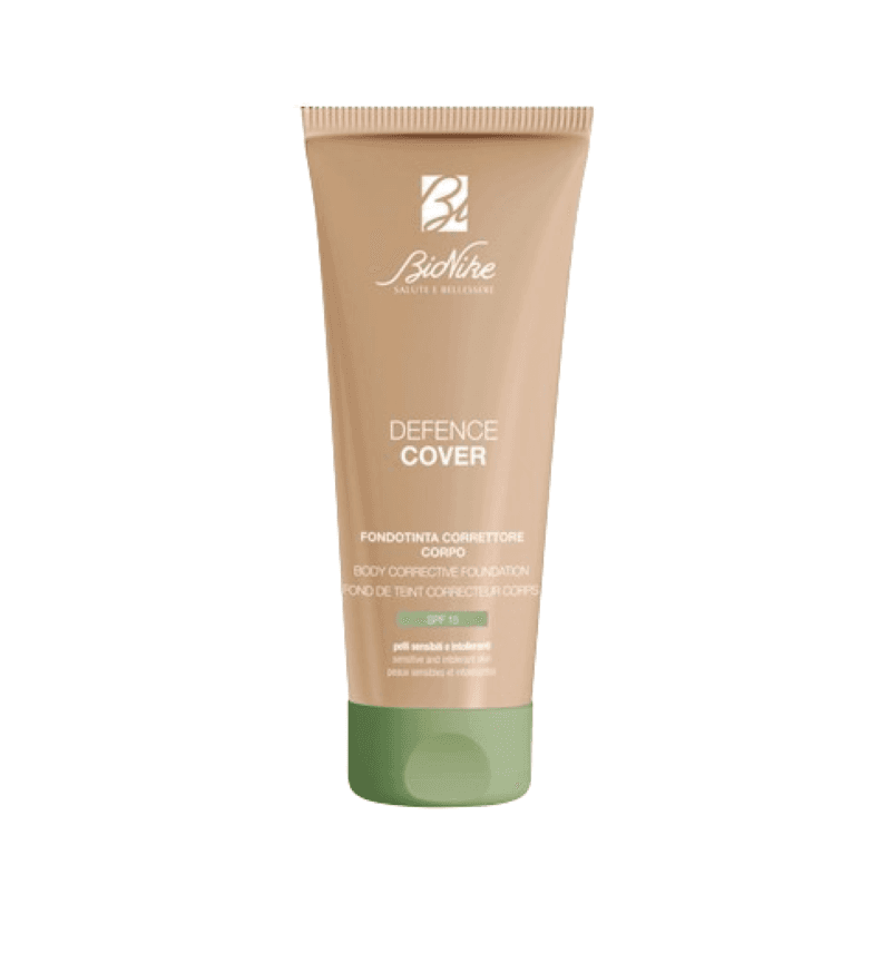 Bionike Defence Cover Fondotinta Correttore Corpo SPF15 401 - Fondotinta fluido no-transfer - Tonalità clair - 75 ml