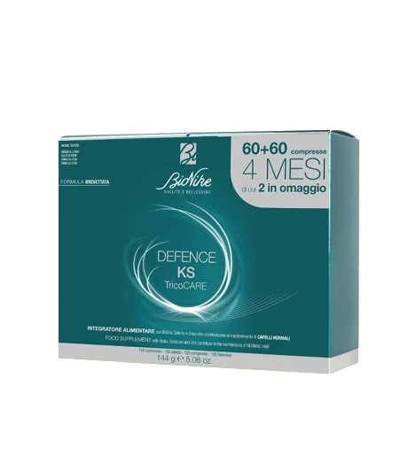 Bionike Defence Ks Tricocare Bipacco - Integratore alimentare contro la caduta dei capelli - 60 + 60 compresse