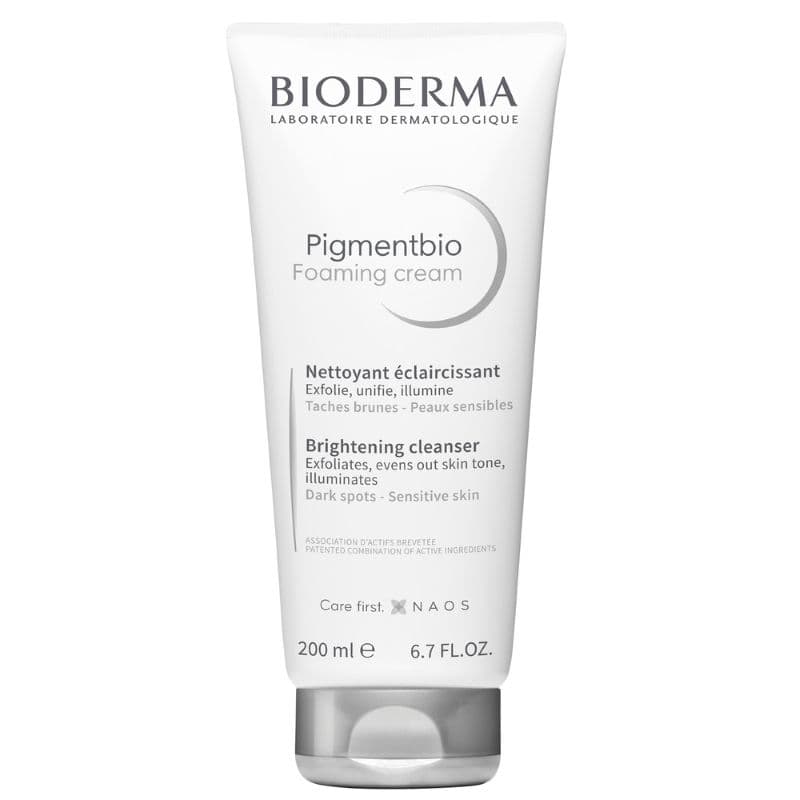 Bioderma Pigmentbio Foaming Cream - Detergente esfoliante anti-macchie per viso e corpo - 200 ml