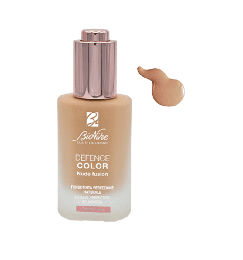 Bionike Defence Color Nude Fusion Fondotinta SPF15 603 - Fondotinta fluido effetto perfezione naturale - Colore biscuit - 30 ml