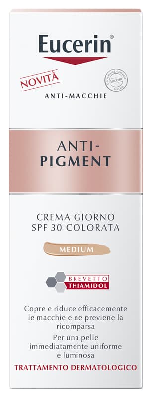 Eucerin Anti Pigment Crema Giorno SPF30 Colorata - Crema giorno antimacchie - Colore Medio - 30 ml