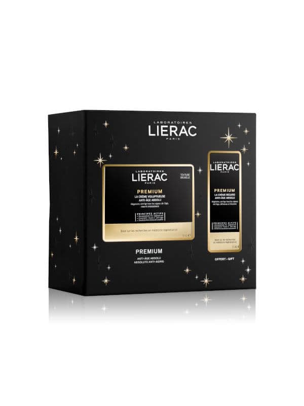 Lierac Cofanetto di Natale Premium Voluptueuse - Crema viso ricca antirughe 50 ml + Contorno occhi 15 ml
