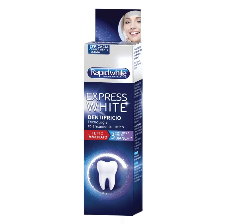 Bionike Rapid Dentifricio Express White - Dentifricio sbiancante effetto immediato - 75 ml
