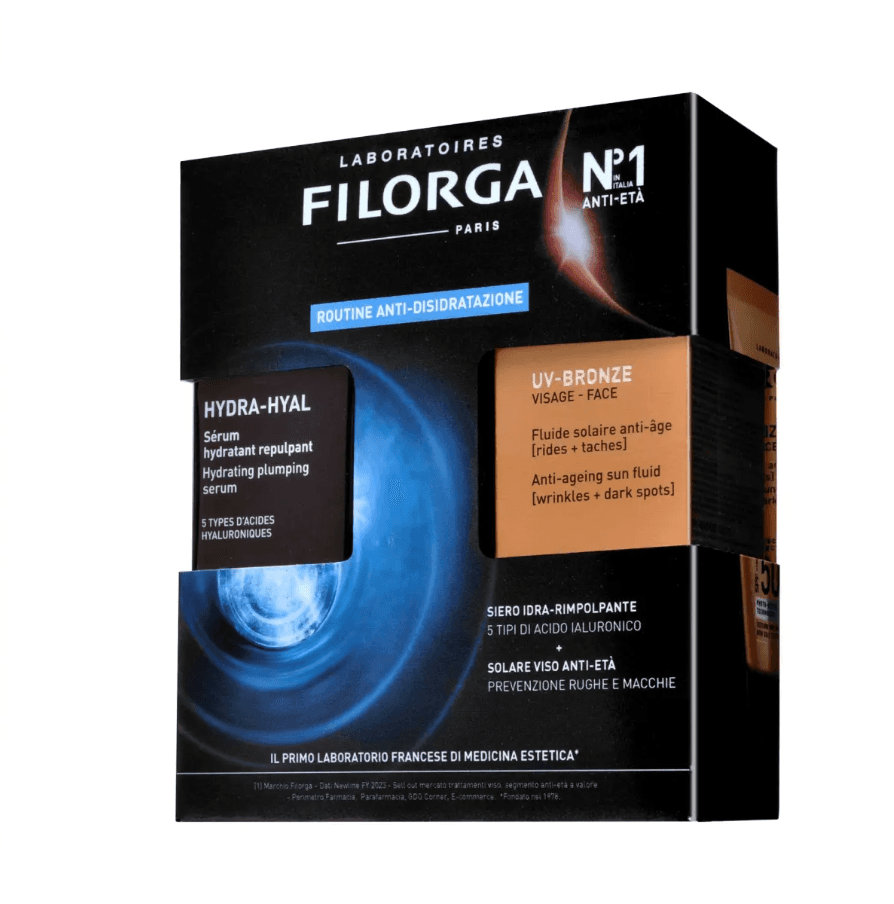 Filorga Routine Anti-Disidratazione - Siero hydra hyal da 30 ml + Uv-Bronze face SPF50+ da 40 ml