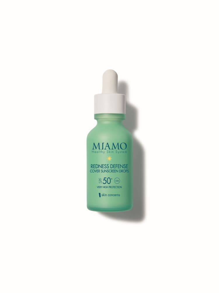 Miamo Skin Concerns Redness Defense Cover Sunscreen Drops SPF50+ - Siero viso anti rossore - 30 ml