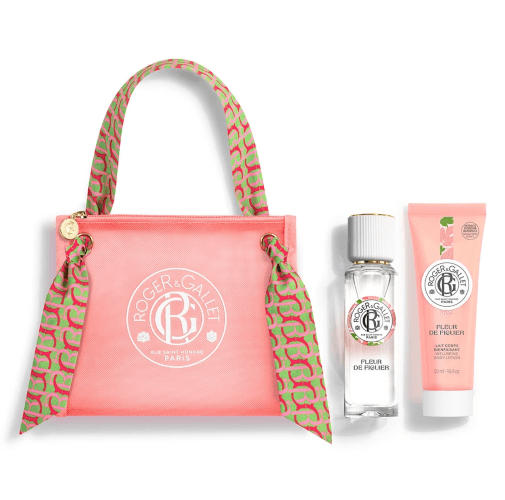 Roger & Gallet Set Profumato Fleur De Figuier - Acqua profumata 30 ml + Latte corpo 50 ml + Pochette