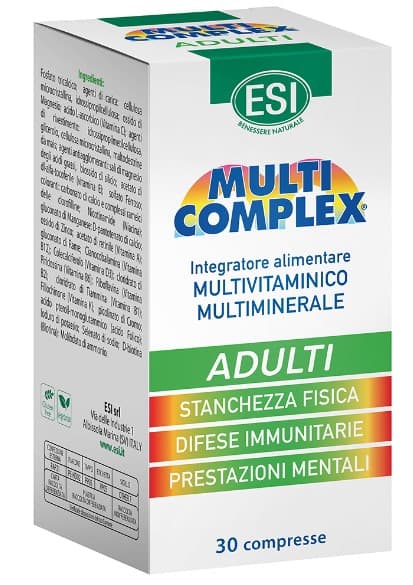 Esi Multicomplex Adulti - Integratore multivitaminico e multiminerale per stanchezza - 30 compresse