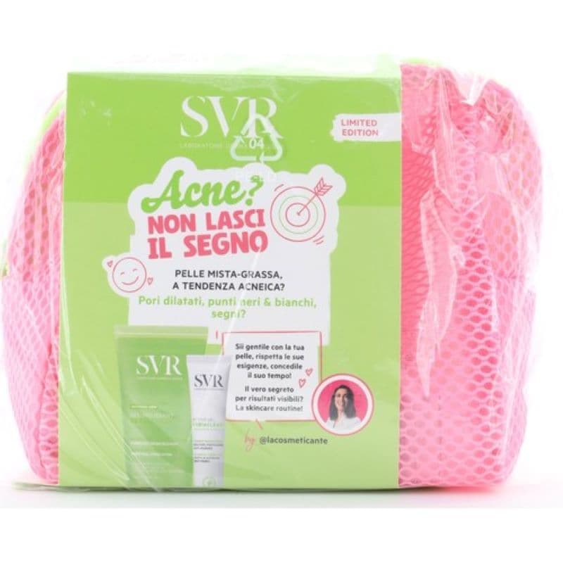 Svr Sebiaclear Cofanetto Antimperfezioni - Active gel trattamento correttore 40 ml + Gel moussant purificante 200 ml + Pochette - Limited Edition