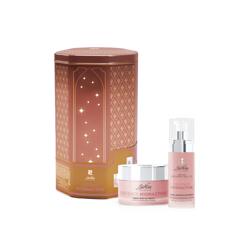 Bionike Cofanetto di Natale 2024 Defence Hydractive - Crema Idro-nutriente 50 ml + Siero idratante intensivo 30 ml