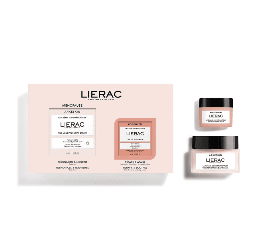 Lierac Cofanetto Menopausa - Arkéskin Crema Giorno 50 ml + Body-Nutri Balsamo Sos Riparatore 30 ml - Edizione limitata