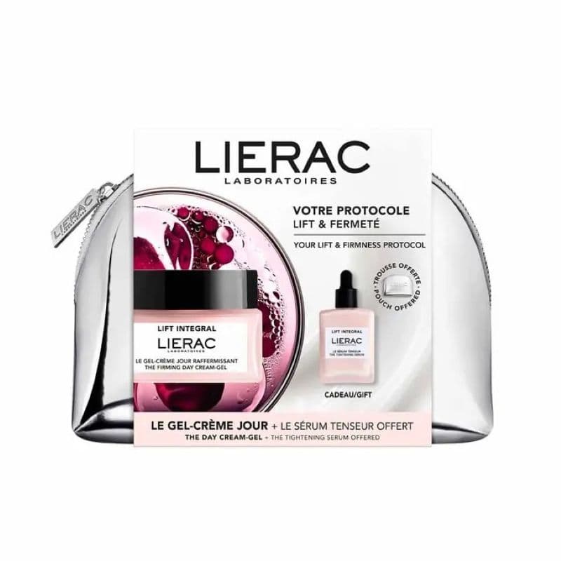 Lierac Trousse Lift Integral Protocollo Rassodante - Il gel crema giorno 50 ml + Il siero tensore 30 ml + Pochette