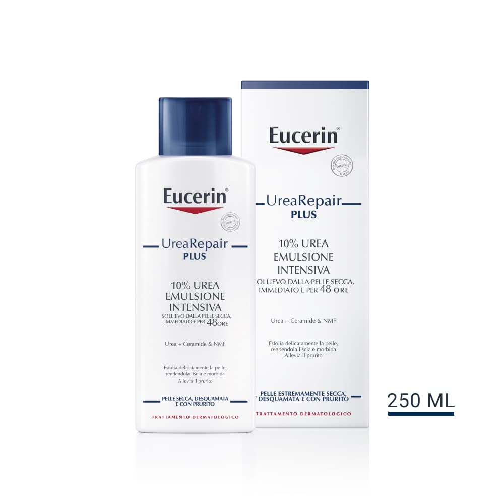 Eucerin UreaRepair Plus 10% Emulsione Intensiva - Trattamento corpo per pelle secca e desquamata - 250 ml