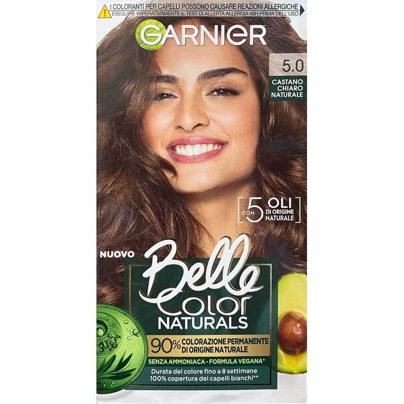Garnier Belle Color Naturals 5.0 Castano Chiaro Naturale Colorazione Permanente