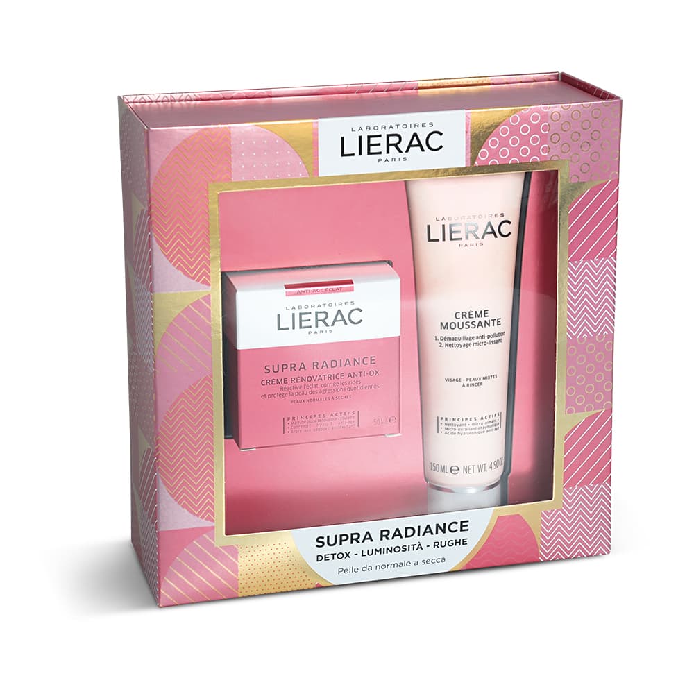 Lierac Cofanetto Supra Radiance - Crema Detox Rinnovatrice Giorno 50 ml + Crema mousse struccante 150 ml