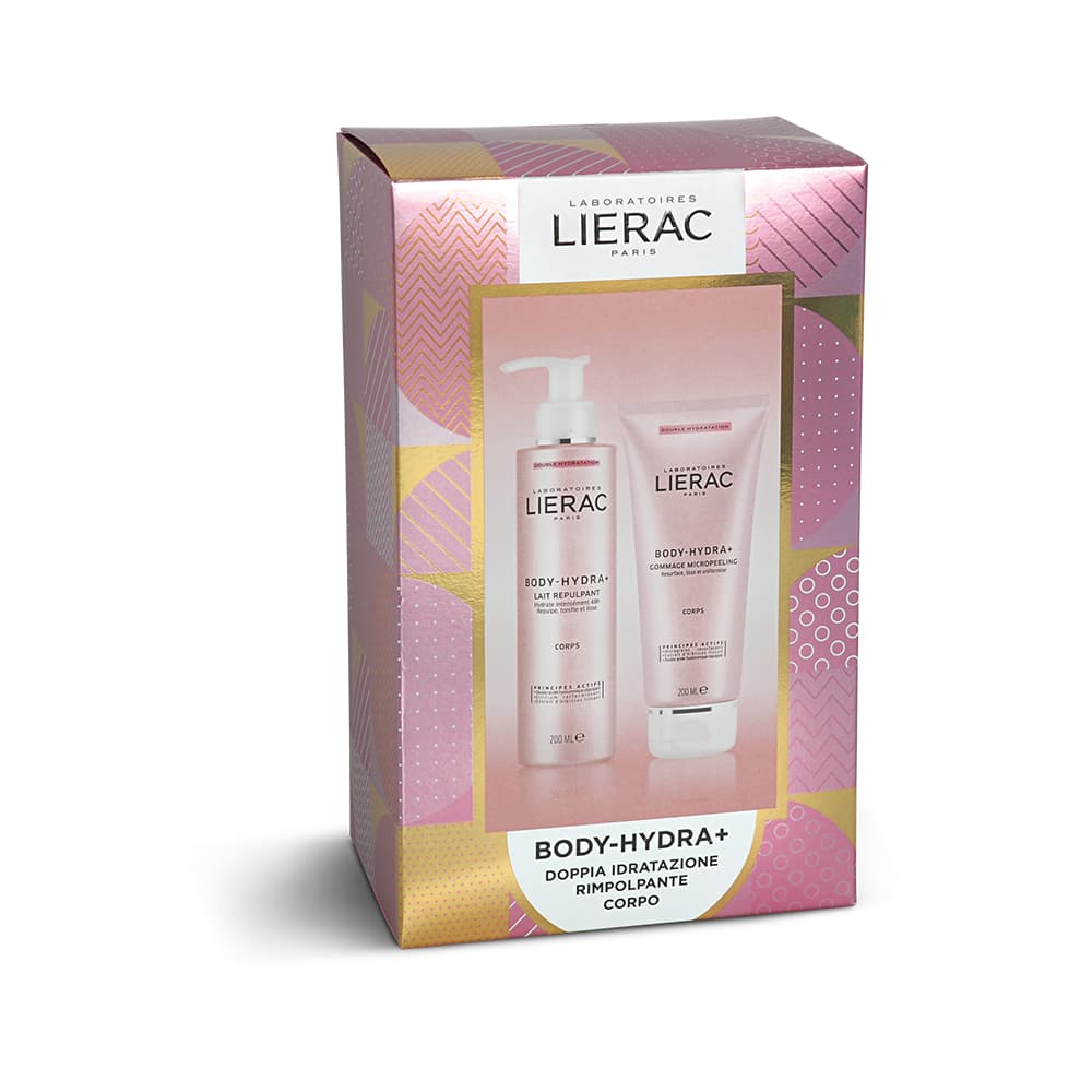 Lierac Cofanetto Body Hydra+ - Latte corpo idratante rimpolpante 200 ml + Gommage micropeeling corpo 200 ml