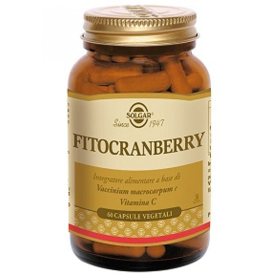 Solgar Fitocranberry Integratore Benessere Urinario in Capsule Vegetali 60 Unità