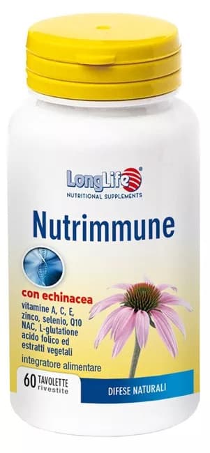 Longlife Nutrimmune Integratore per Difese Immunitarie in Tavolette, 60 pz