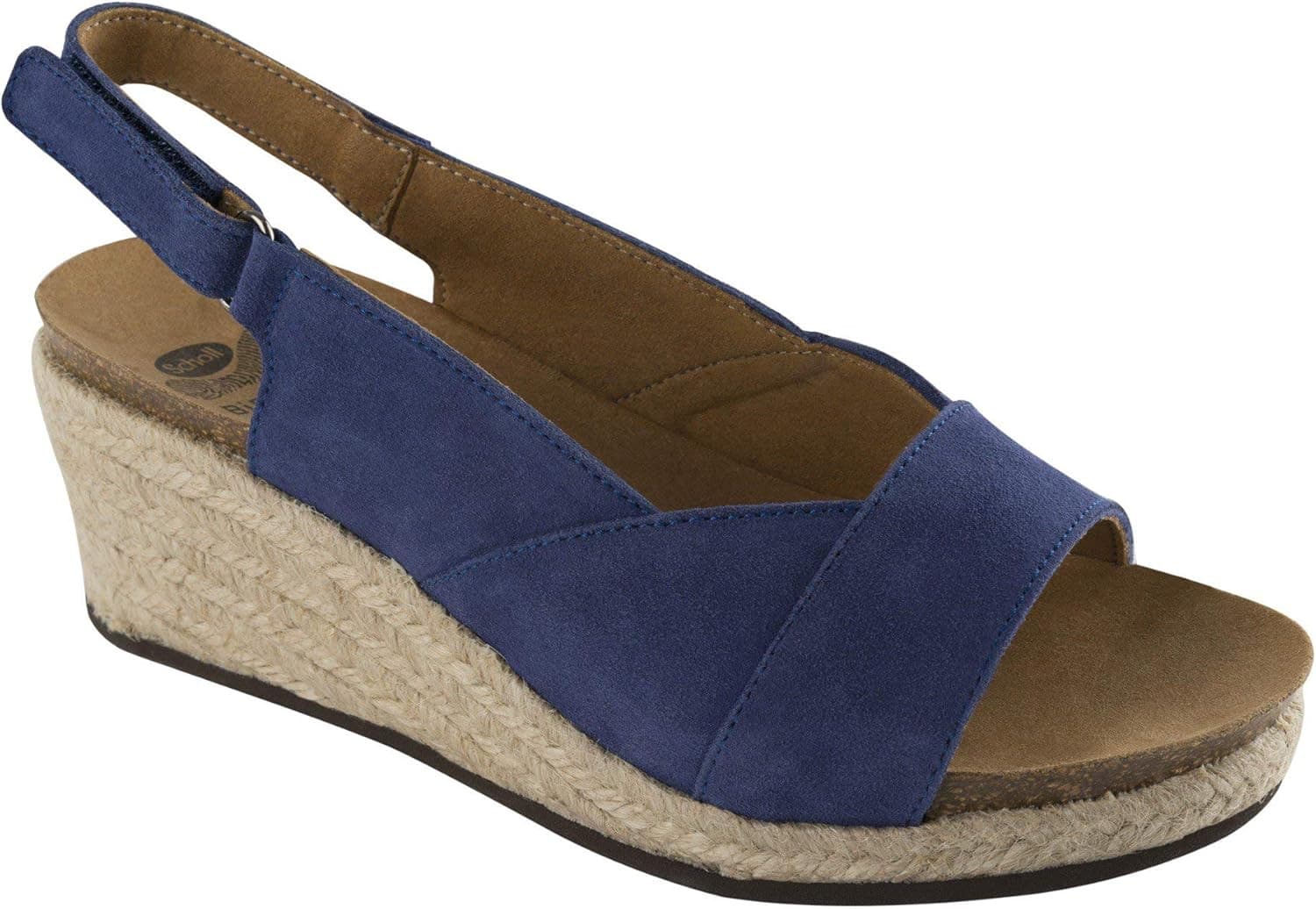 Scholl Shoes Sandali Scamosciati Blu Elettrico Taglia 37