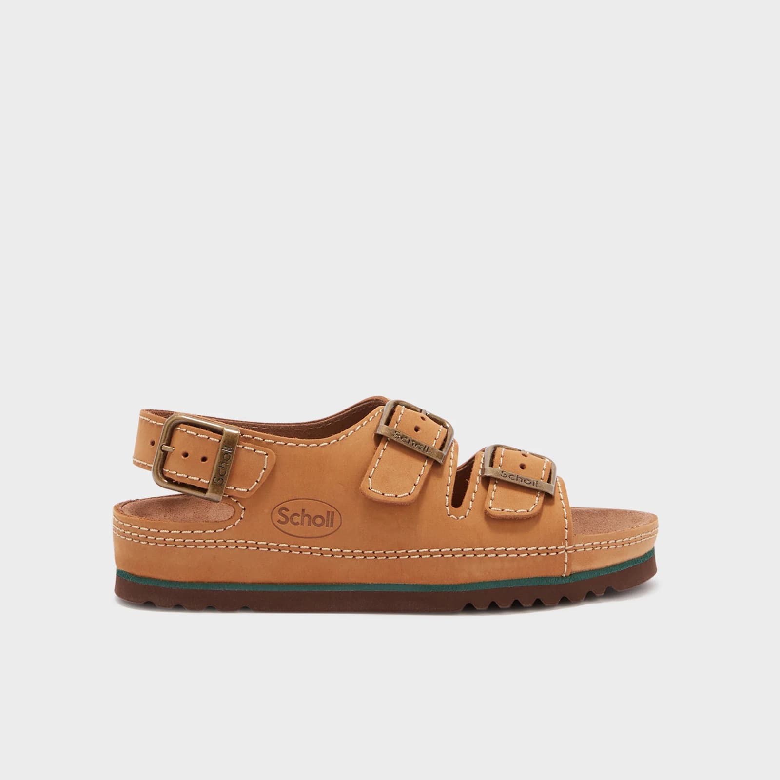 Scholl Air Bag Back Strap Sandalo Unisex in Cuoio Taglia 46